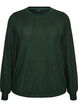Blouse avec texture verticale et fils scintillants, Vert, Packshot image number 0