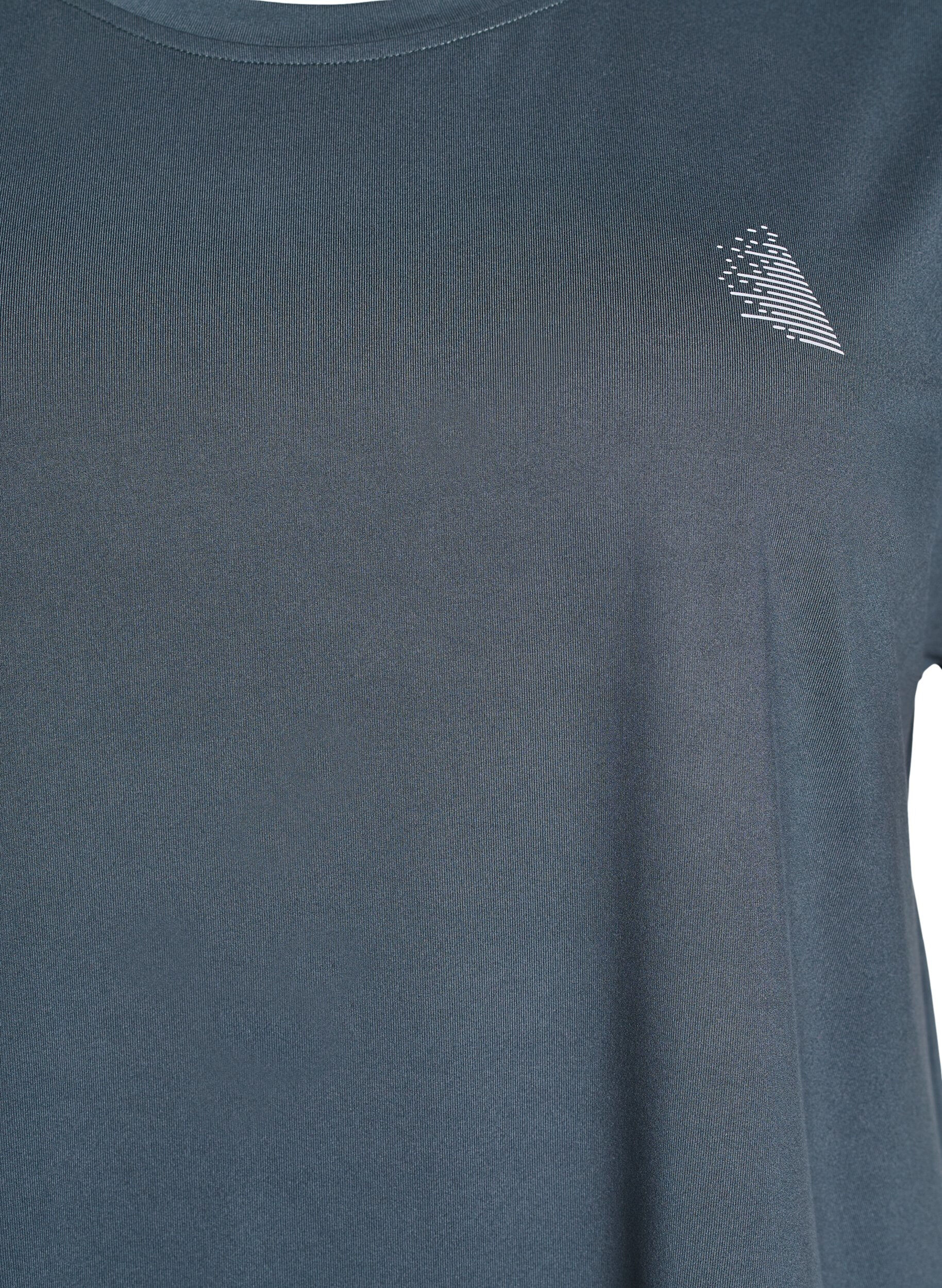 ZizziT-shirt de sport couleur unie, Vert fonc&eacute;, Packshot image number 2