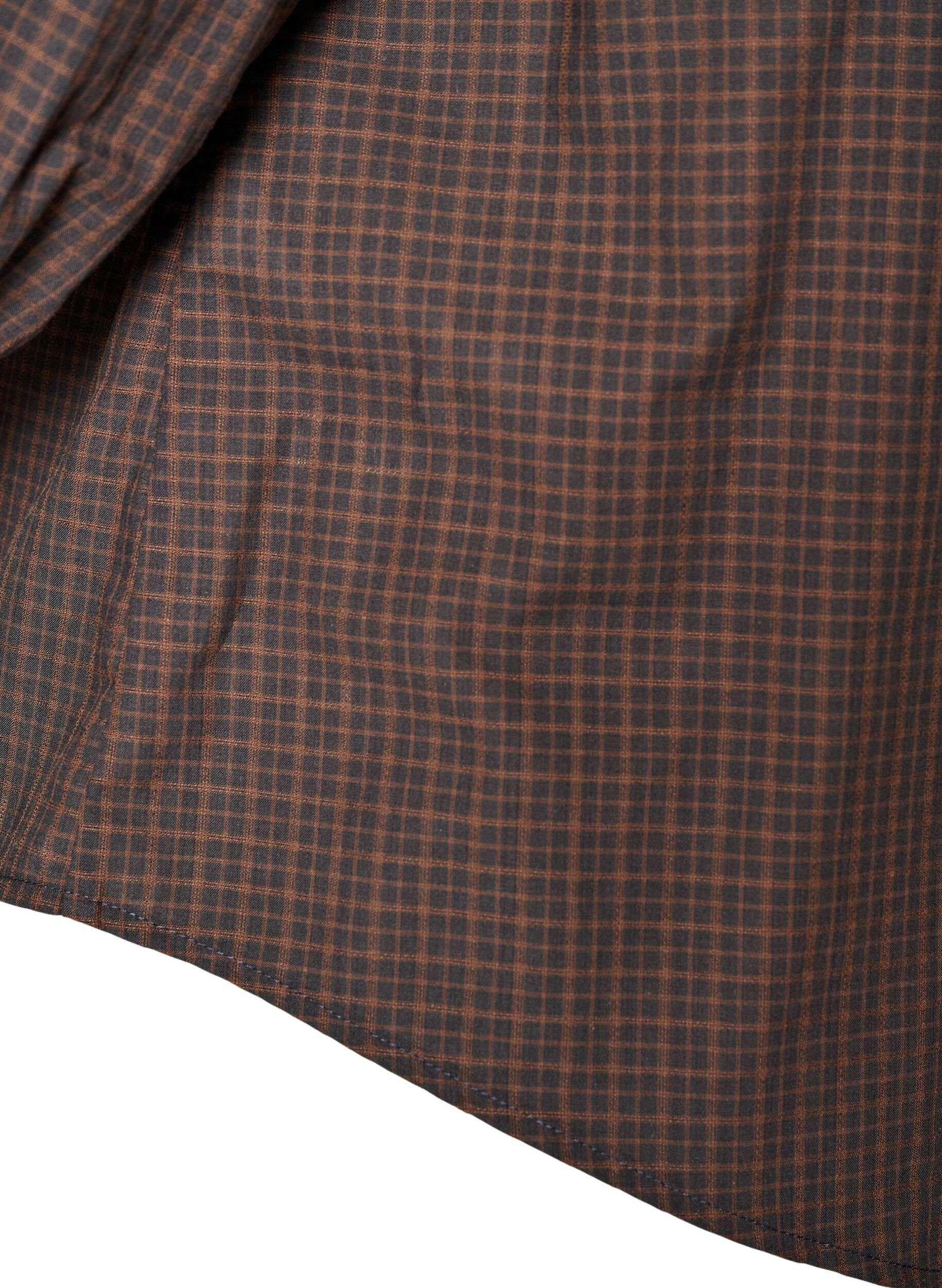 ZizziChemise en coton &agrave; carreaux, Marron, Packshot image number 3