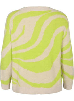 Blouse tricotée douce avec motif, Tender Shoots Comb, Packshot image number 1