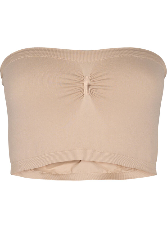 Soutien-gorge bandeau, Beige, Packshot image number 0