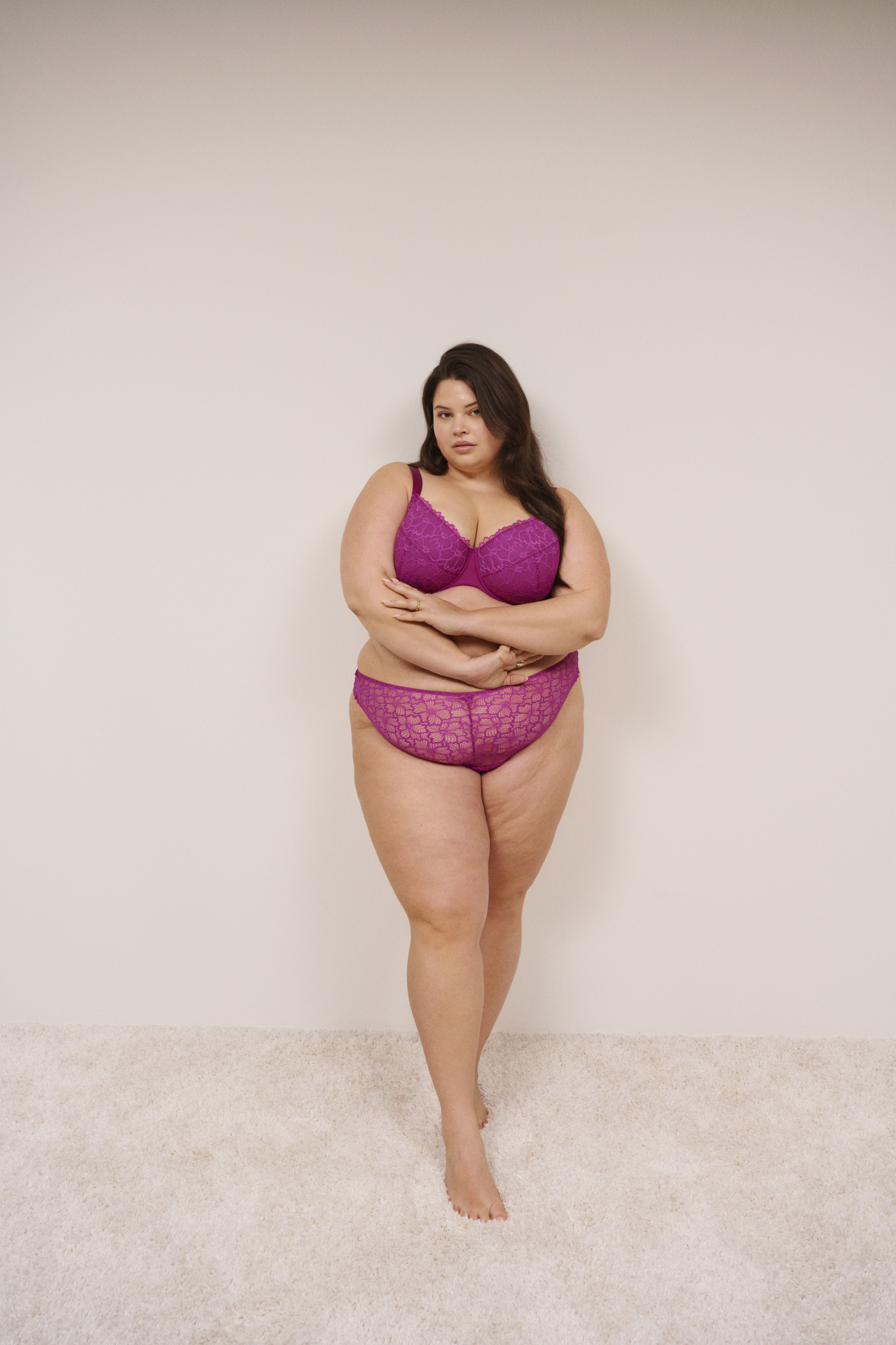 ZizziFloral f&eacute;minin en fuchsia, , Model