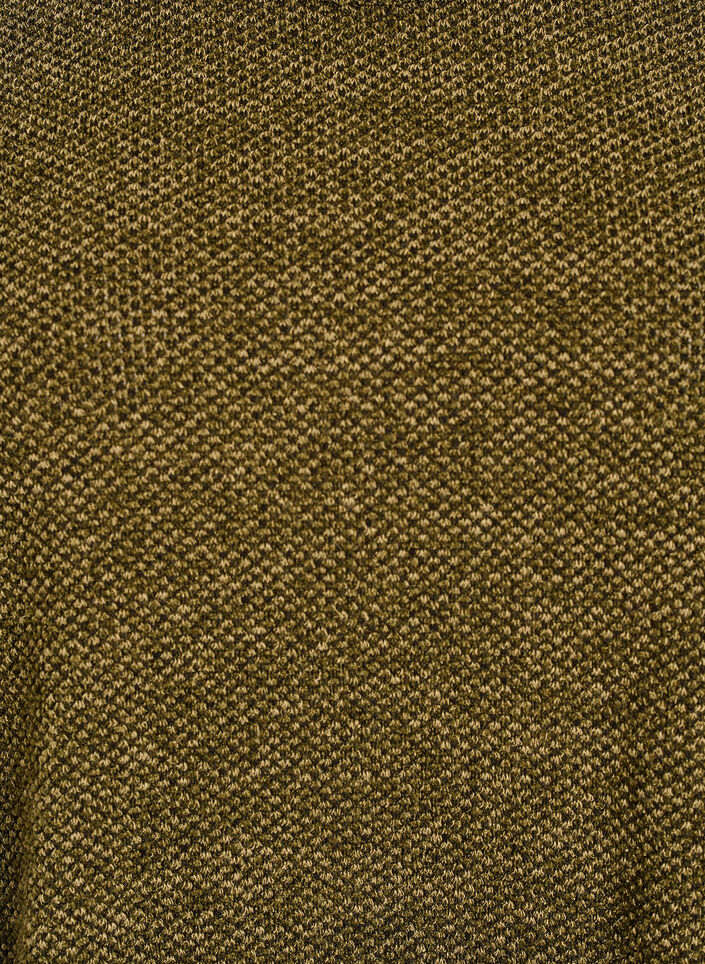 Blouse &agrave; manches longues avec texture, Vert, Packshot image number 2