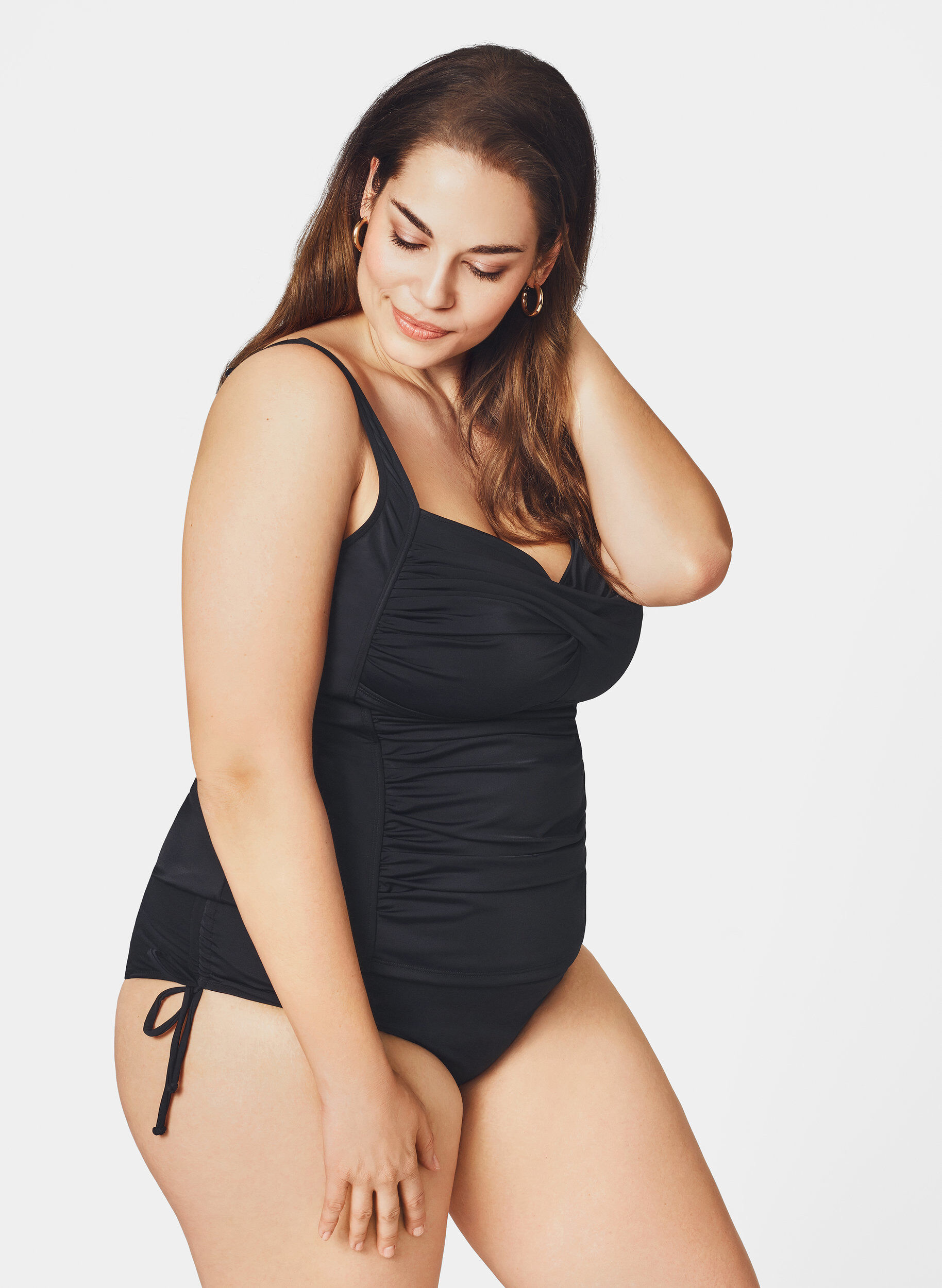 Zizzi Tankini , Black, Model image number 0