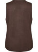 Gilet en maille sans manches avec boutons d&eacute;coratifs, Marron, Packshot image number 1