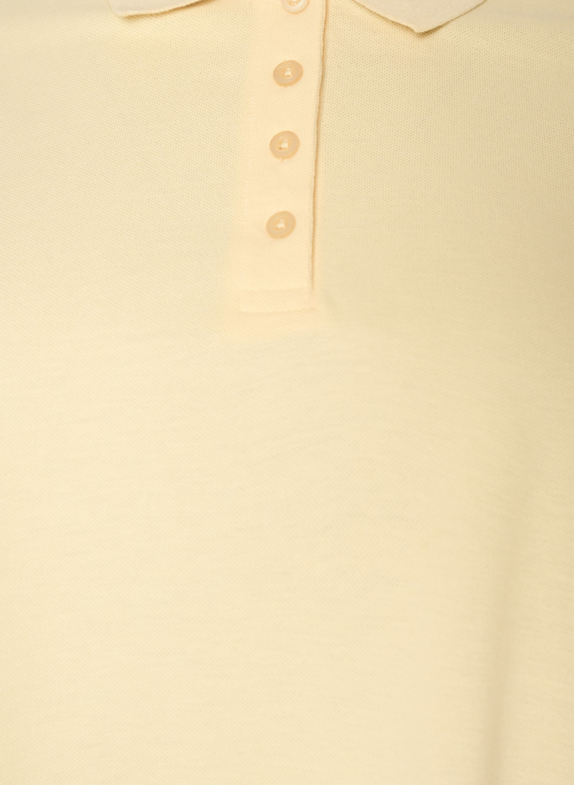 Zizzi Polo &agrave; manches courtes, Jaune clair, Packshot image number 2