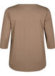 Chemisier training avec manches 3/4, Beige, Packshot image number 1