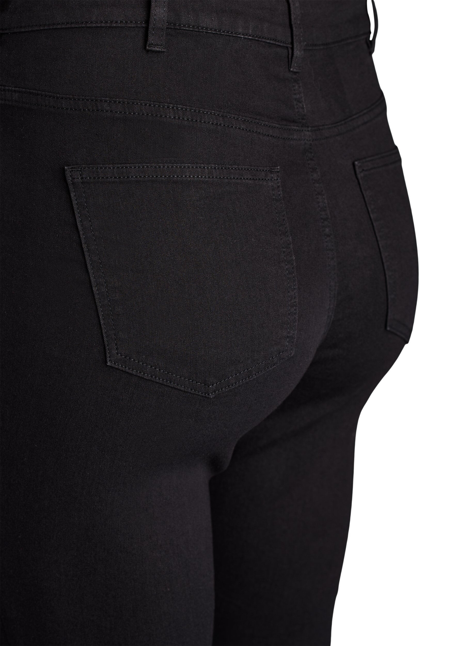 ZizziJean Amy taille haute coupe super slim, Noir, Packshot image number 3