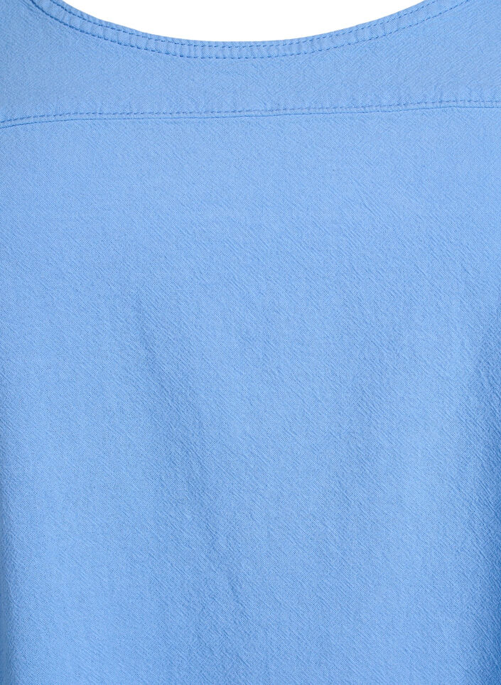 Robe en coton &agrave; manches courtes, Bleu Clair, Packshot image number 2