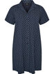 Chemise de nuit en coton &agrave; boutons, Bleu, Packshot image number 0