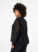Une chemise en maille jacquard avec boutons, Black, Model image number 1