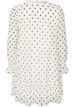 Robe en viscose avec volants et manches transparentes, Blanc, Packshot image number 1