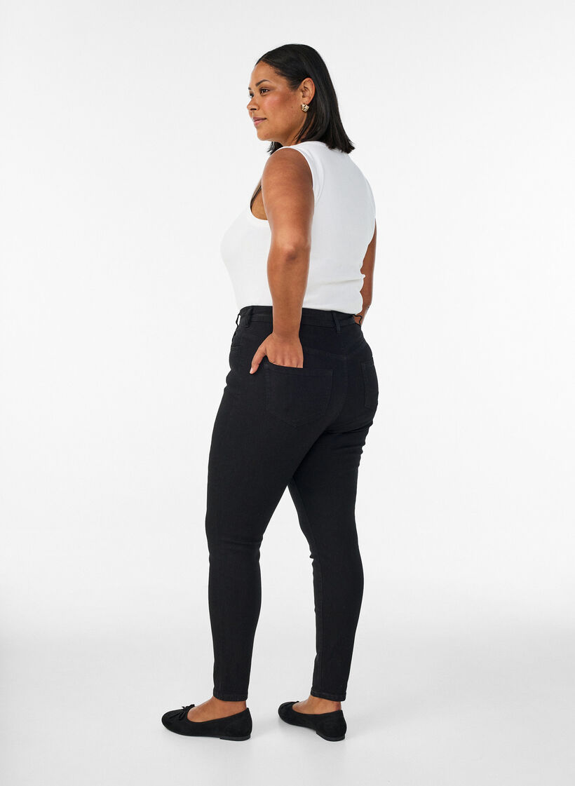 Jeans avec coupe super slim, Noir, Model image number 1