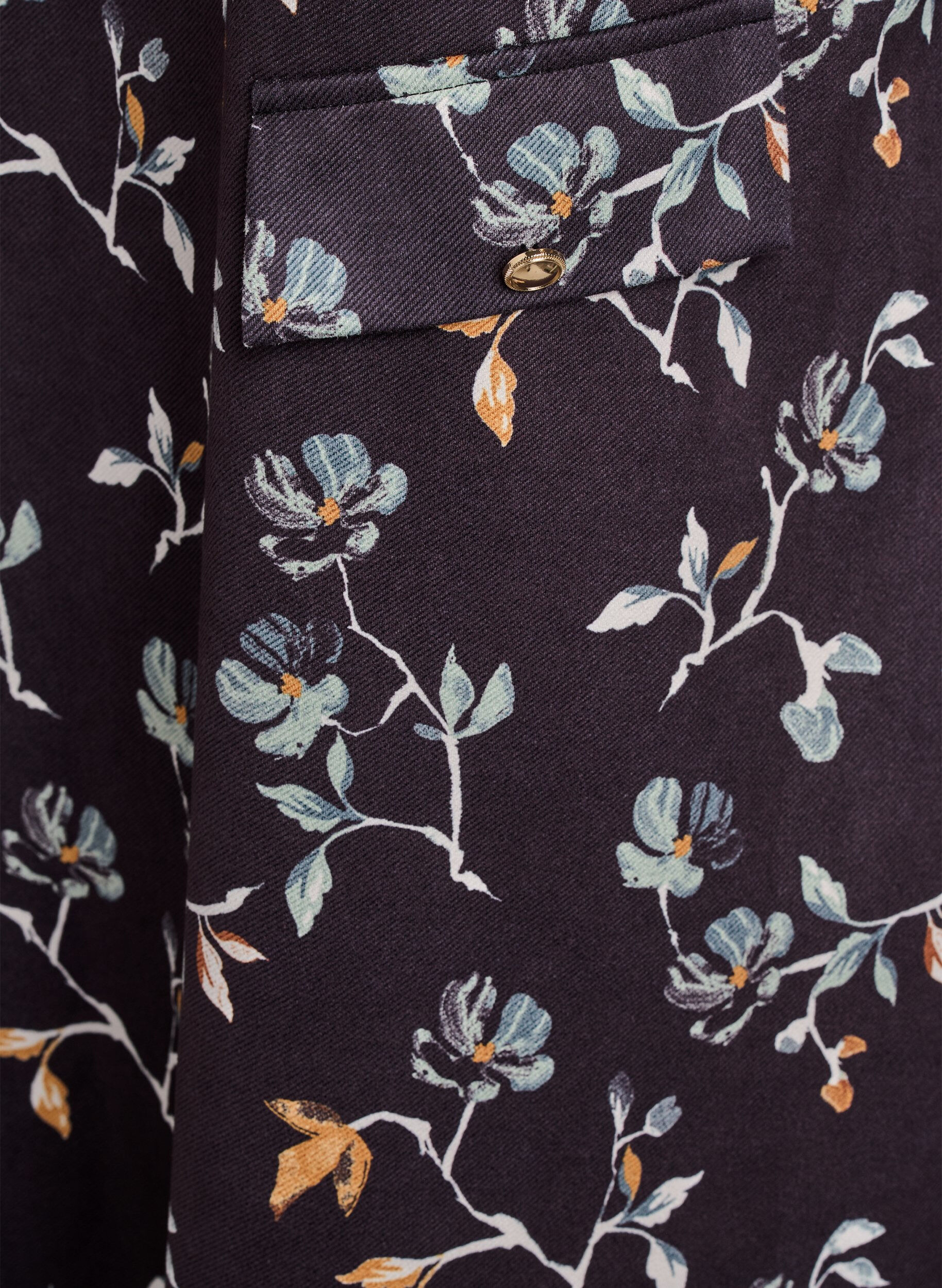 Zizzi Robe en trap&egrave;ze courte avec manches 7/8, Noir, Packshot image number 3