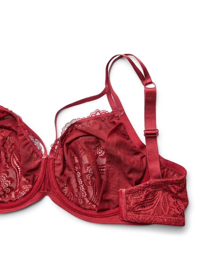 Soutien-gorge embo&icirc;tant avec dentelle et doubles bretelles, Noir, Packshot image number 3