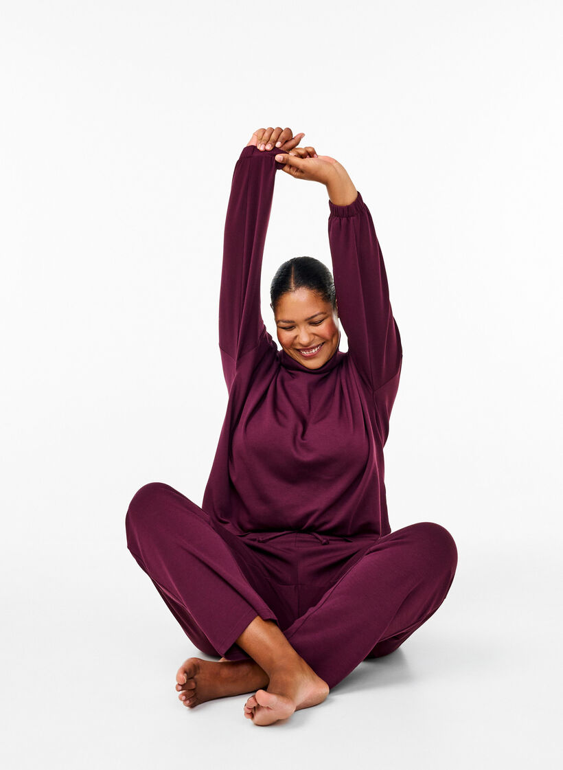 Pantalon ample en modal mélange, Fig, Image image number 0