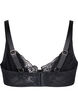 Soutien-gorge couvrant avec strass, Black, Packshot image number 1