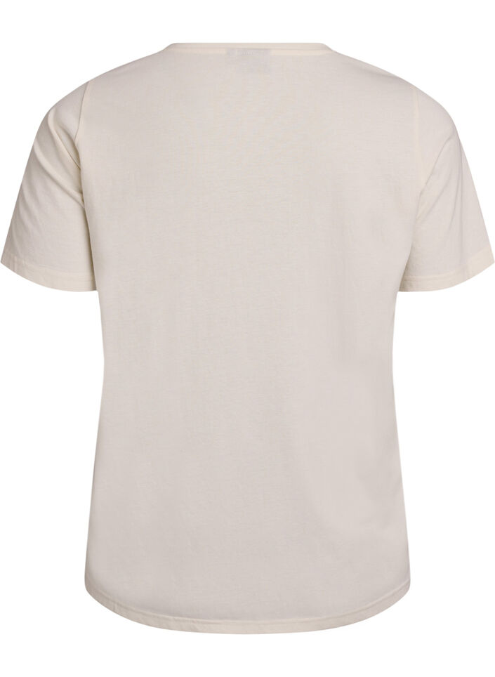T-shirt imprim&eacute;, Blanc, Packshot image number 1