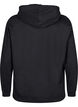 Sweat &agrave; capuche avec imprim&eacute;, Noir, Packshot image number 1