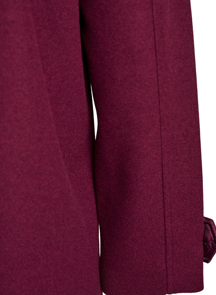 Manteau court avec fermeture &agrave; double-boutonnage, Bordeaux, Packshot image number 3