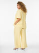 Pantalon ample avec ceinture &eacute;lastique et poches, Jaune clair, Model image number 1