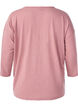 Blouse en jersey avec manches 3/4, Rose poudr&eacute;e, Packshot image number 1