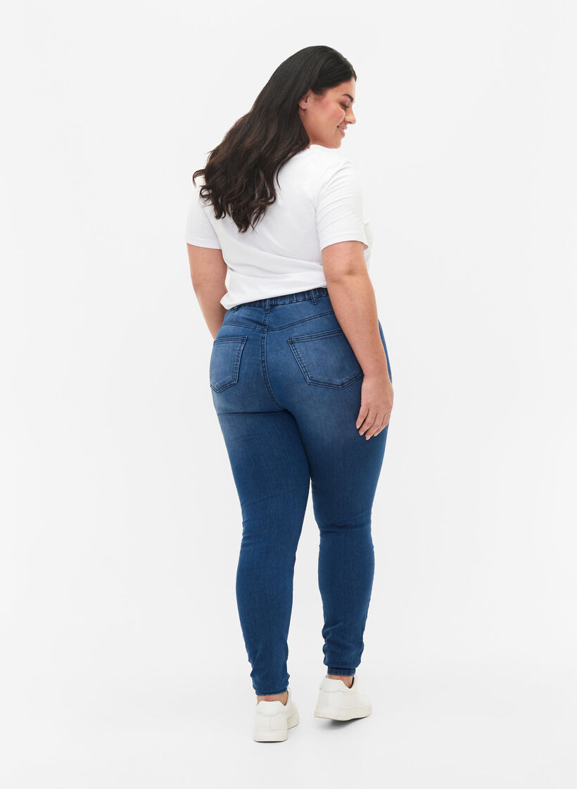 Jeggings avec déchirures, Dark blue, Model image number 1