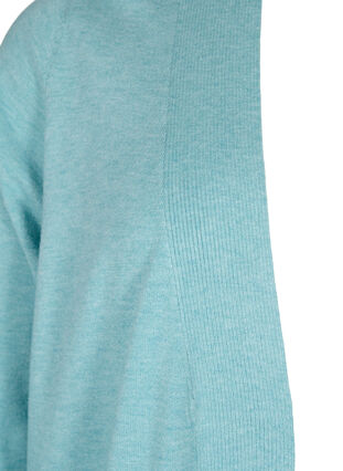 Long cardigan en tricot avec des poches, Reef Waters Mel., Packshot image number 2