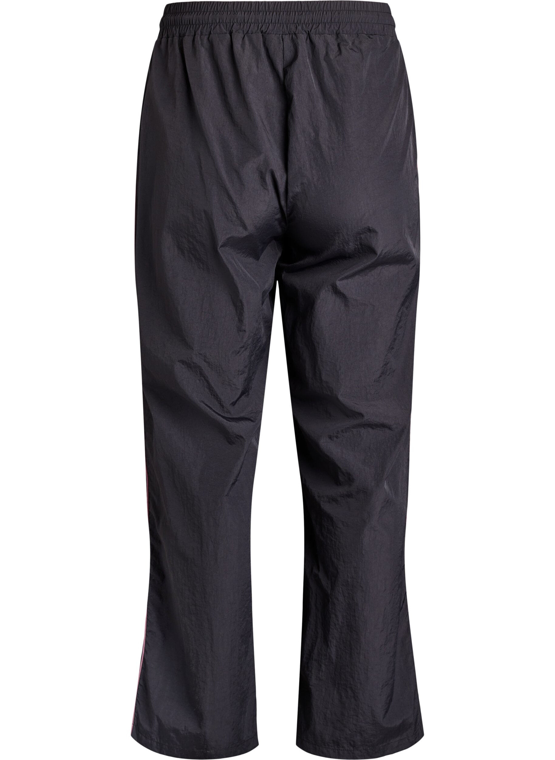 Zizzi Pantalon l&eacute;ger avec passepoil contrastant et taille haute, Noir, Packshot image number 1