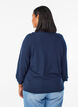 Cardigan &agrave; boutons ronds, Bleu, Model image number 2