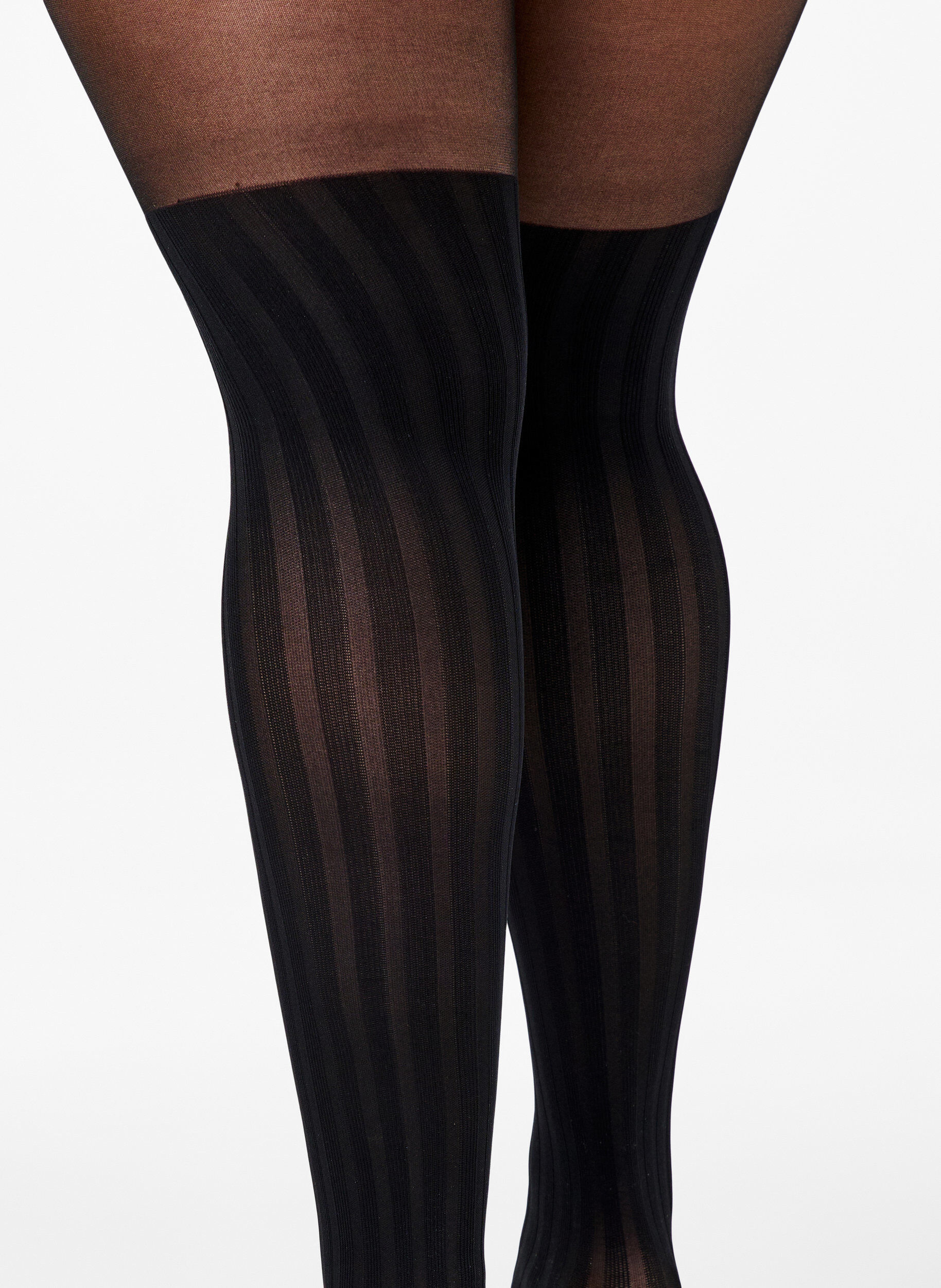 Zizzi Collants effet cuissardes 50 deniers, Black, Model image number 2