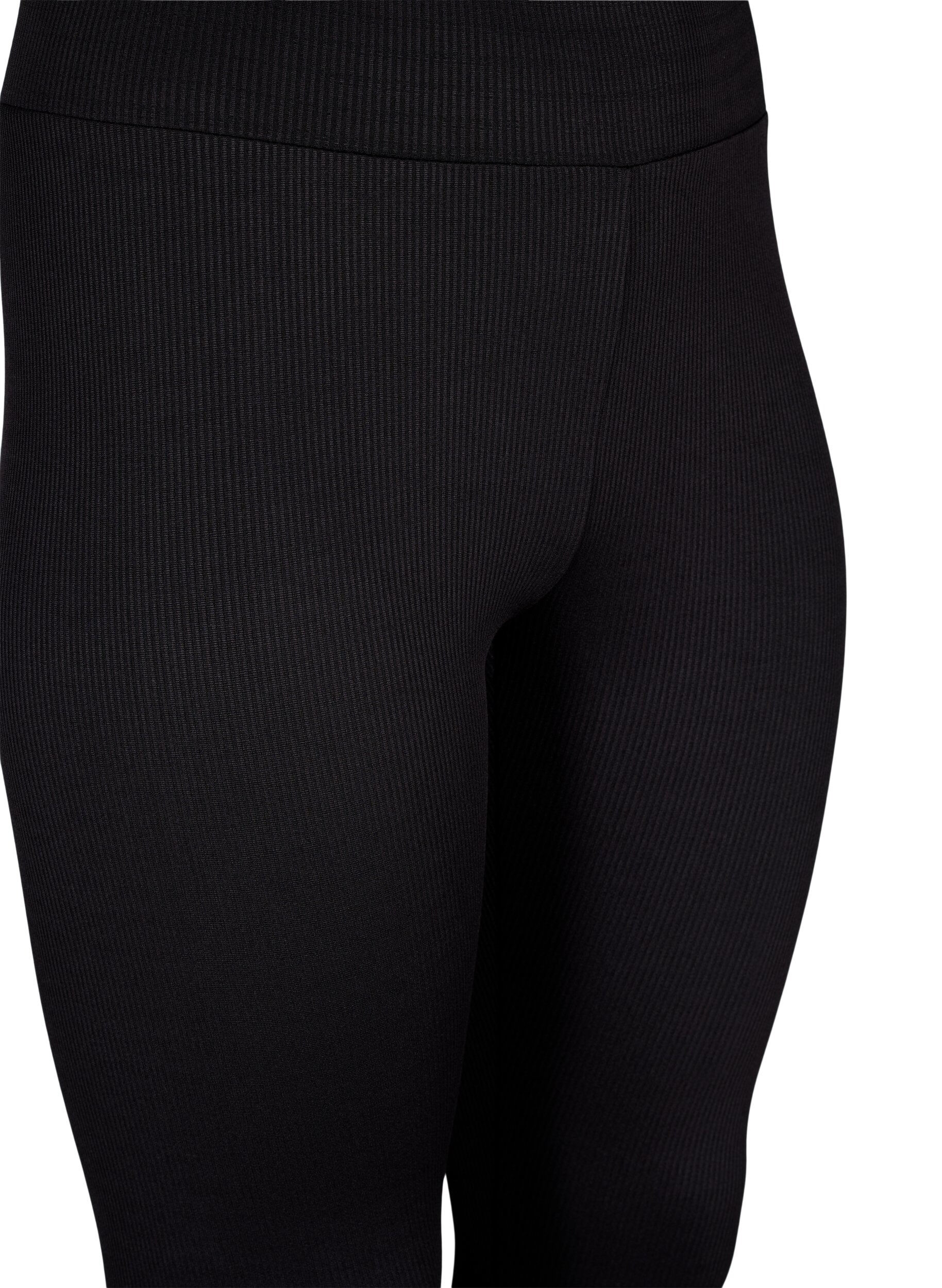 Zizzi Leggings avec coupe stretch et ajust&eacute;e, Black, Packshot image number 2