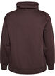 Sweat &agrave; col montant et poches, Marron, Packshot image number 1