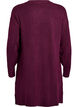 Robe courte en maille avec un motif textur&eacute; en V, Violet, Packshot image number 1
