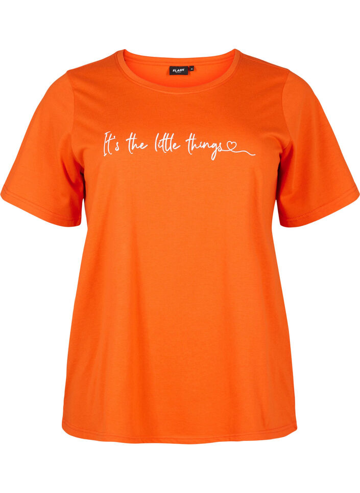 FLASH - T-shirt avec motif, Orange.com, Packshot image number 0