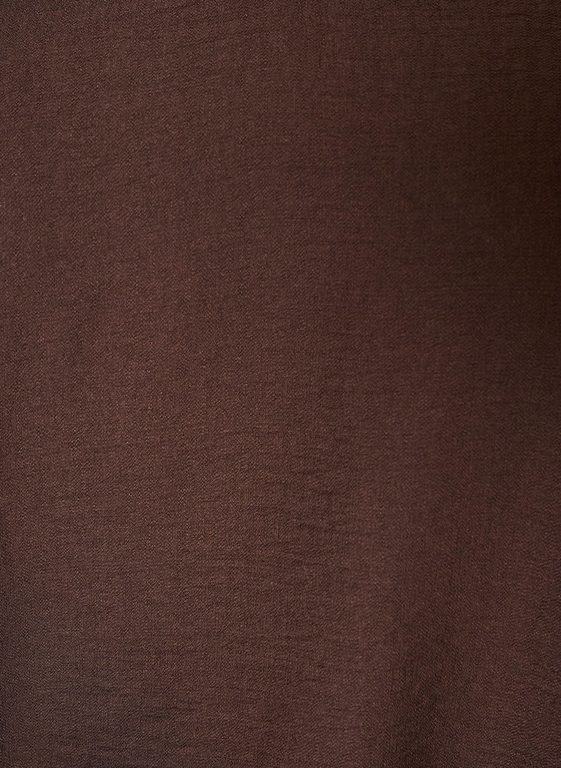 ZizziBlouse en viscose &agrave; col V et coupe ballon, Marron, Packshot image number 2