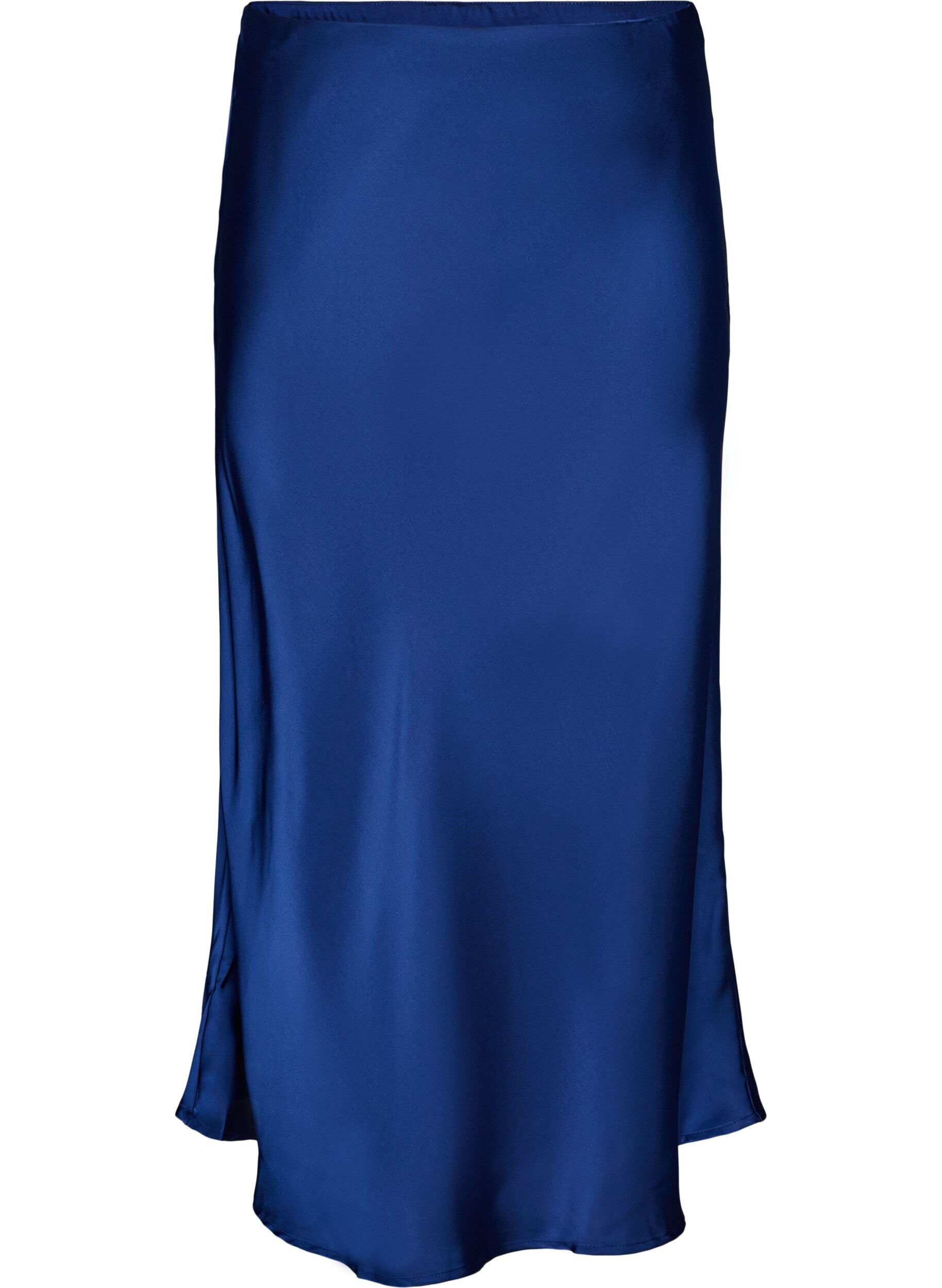 Jupe midi en satin