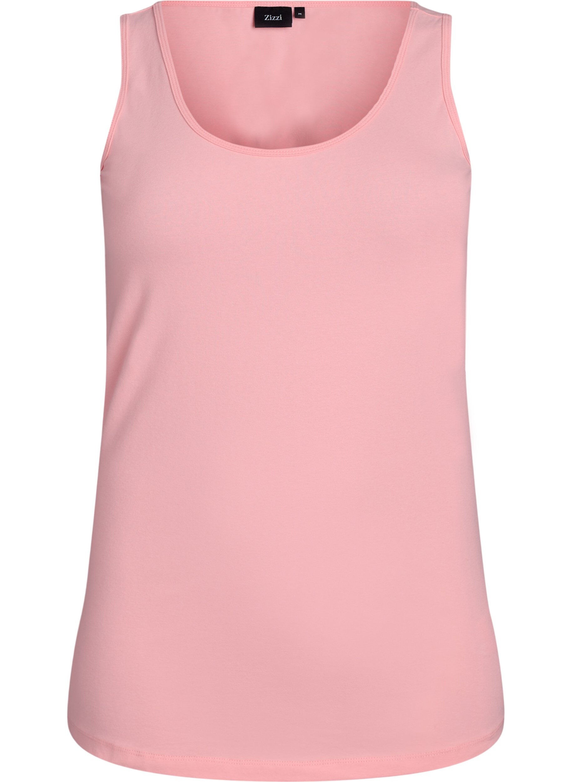 ZizziHaut Basic uni en coton, Rose, Packshot image number 0