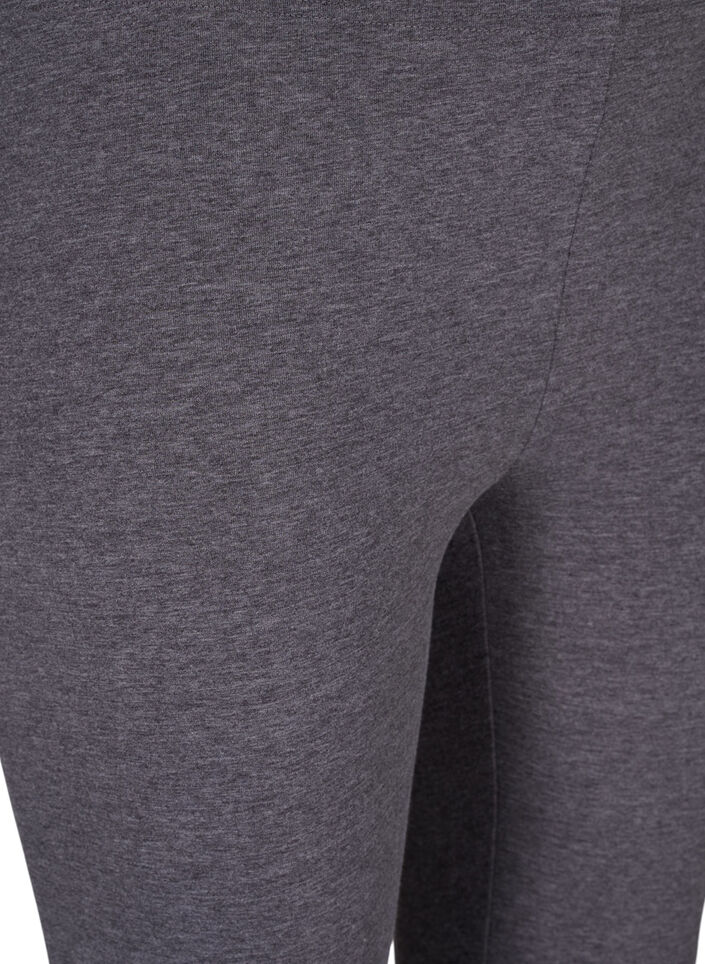 Leggings mélangé gris, Dark Grey Melange, Packshot image number 2