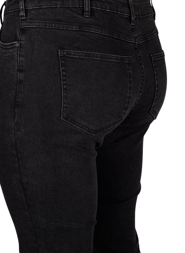  Emily jeans raccourci avec ourlet effiloché, Dark Grey Denim, Packshot image number 3