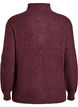Pull en tricot avec col haut et fermeture &eacute;clair, Bordeaux, Packshot image number 1