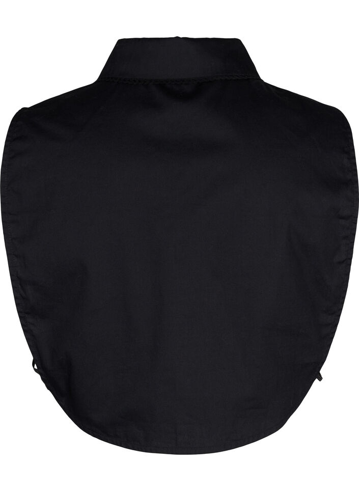 Col avec ruban en dentelle, Black, Packshot image number 1