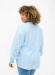 Chemisier avec volants et broderie anglaise, Chambray Blue, Model image number 1
