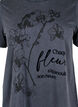 Tee-shirt en coton biologique avec imprimé, Gris, Packshot image number 2