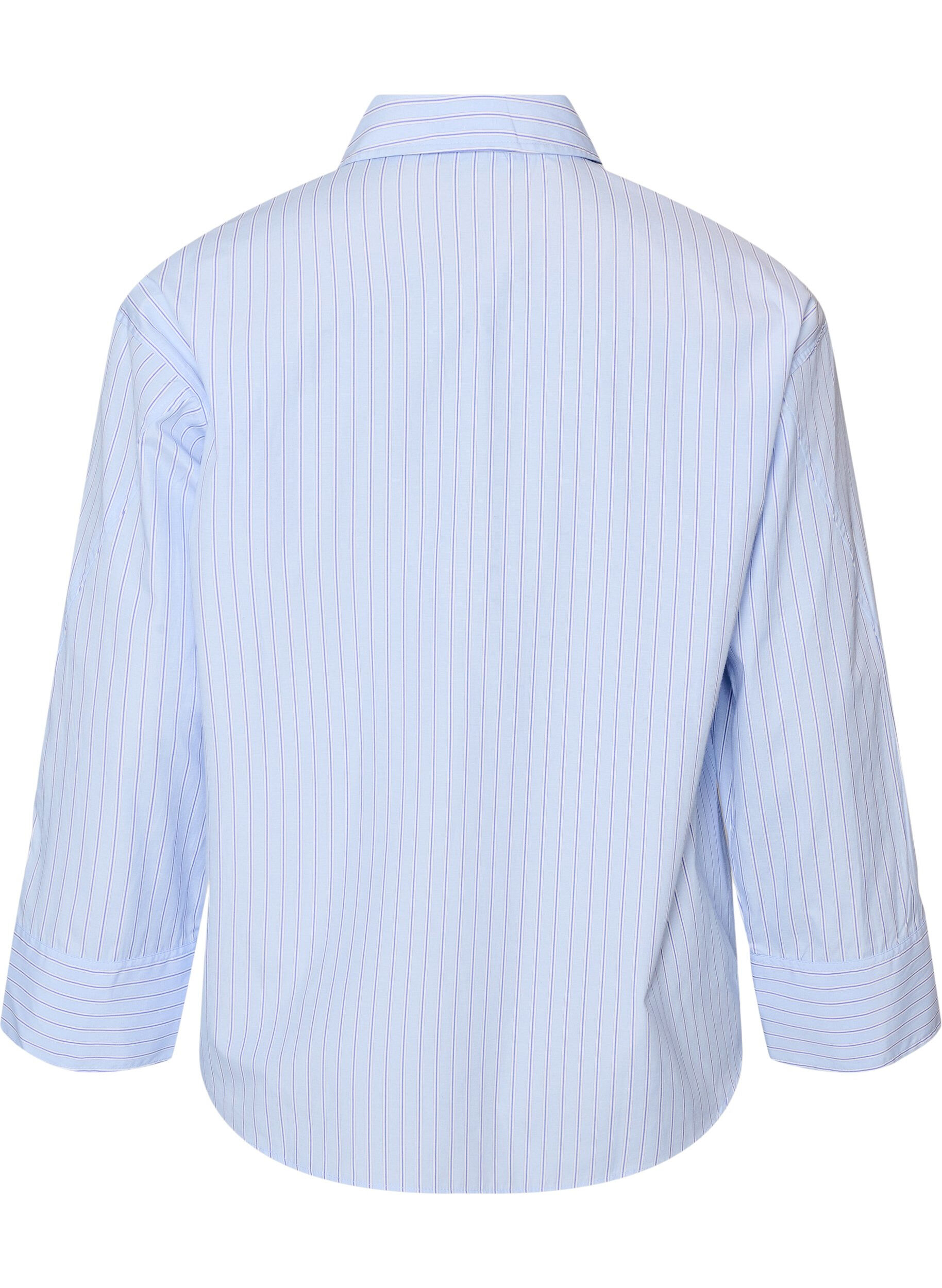 ZizziChemise &agrave; rayures avec des poignets larges, Bleu Clair, Packshot image number 1