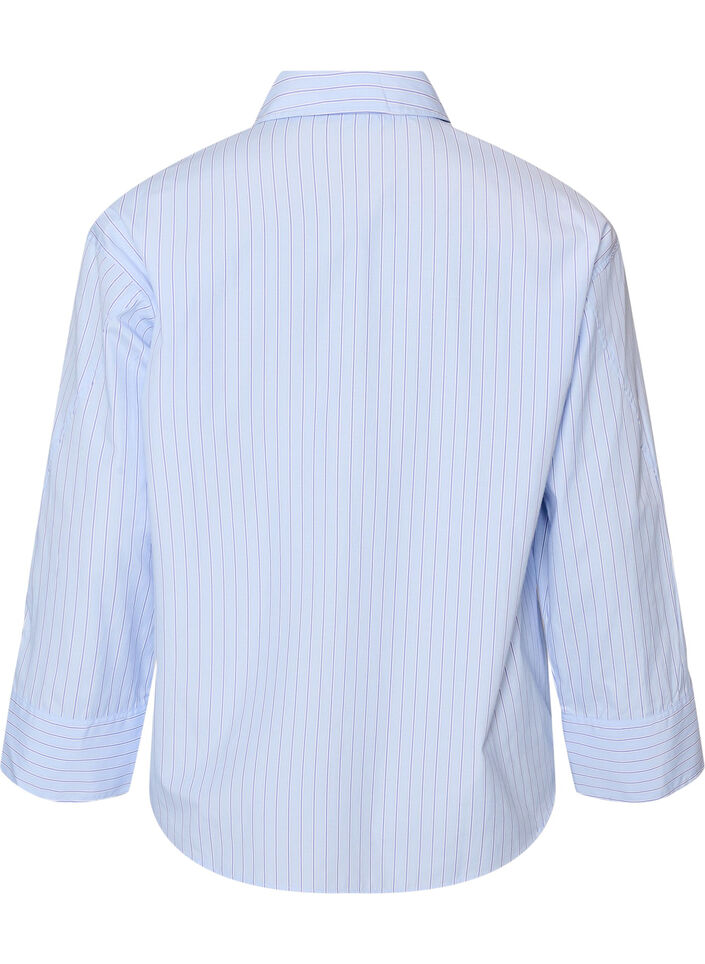 Chemise &agrave; rayures avec des poignets larges, Bleu Clair, Packshot image number 1
