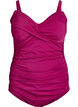 Maillot de bain avec armatures et effet fronc&eacute;, Violet, Packshot image number 0
