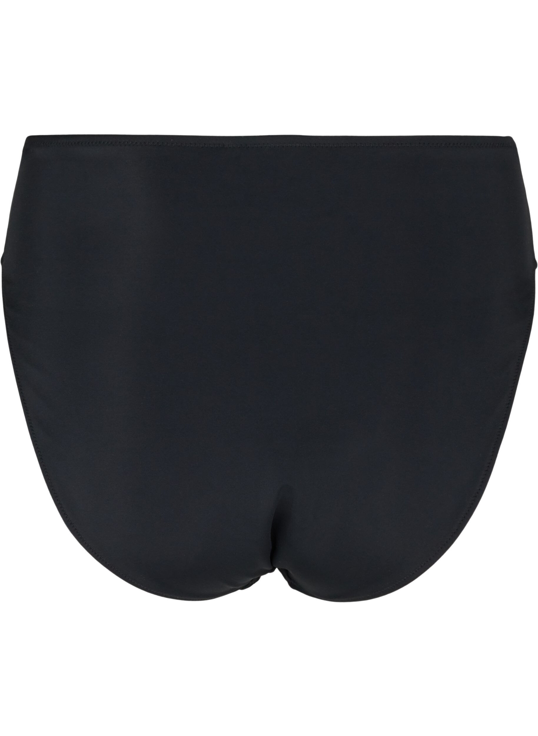Zizzi Culotte de bikini Tai &agrave; taille r&eacute;guli&egrave;re, Noir, Packshot image number 1