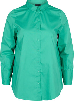 Chemise à manches longues avec larges poignets, Holly Green, Packshot image number 0