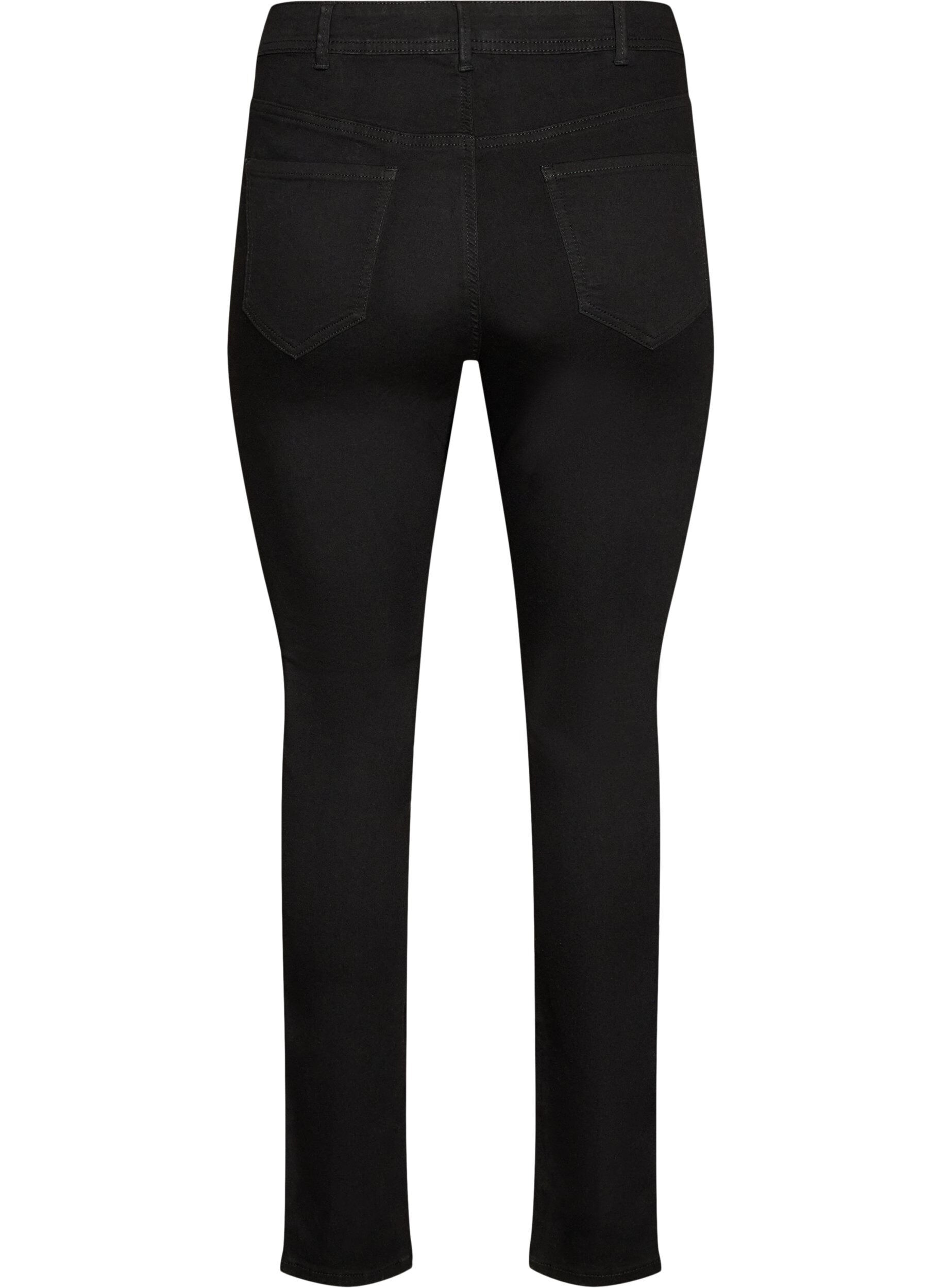 ZizziJean super slim Amy avec taille haute, Noir, Packshot image number 1